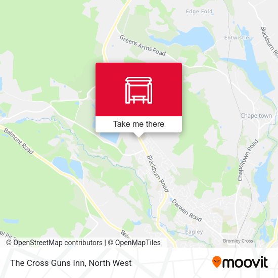 The Cross Guns Inn map
