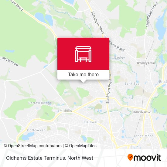 Oldhams Estate Terminus map