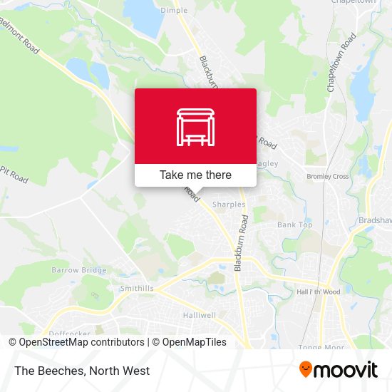 The Beeches map