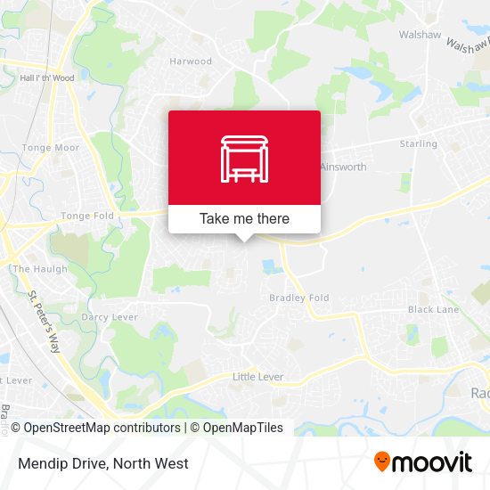 Mendip Drive map