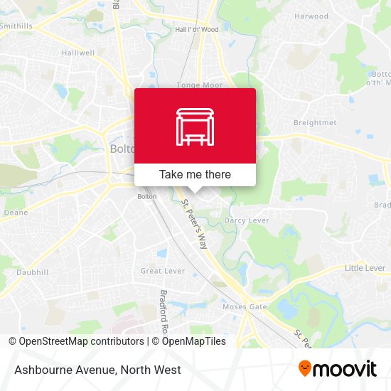 Ashbourne Avenue map