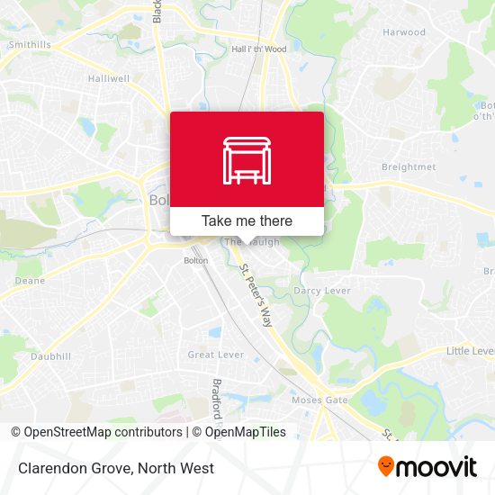 Clarendon Grove map