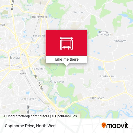 Copthorne Drive map