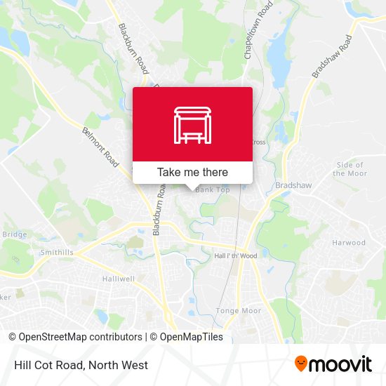 Hill Cot Road map