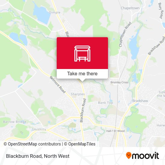 Blackburn Road map