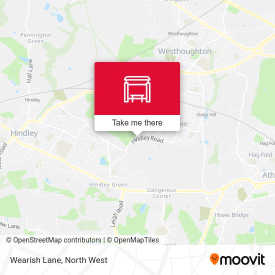 Wearish Lane map
