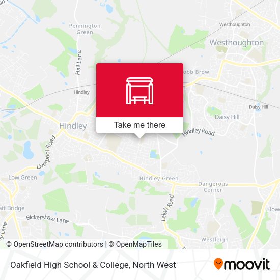 Oakfield High School & College map
