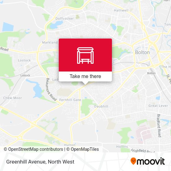 Greenhill Avenue map