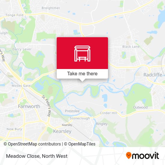 Meadow Close map
