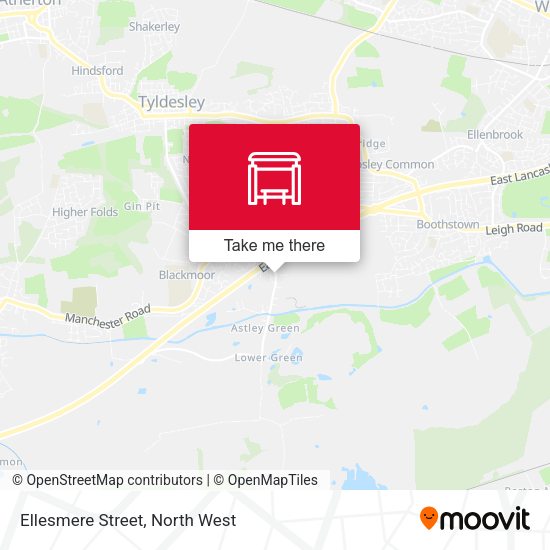 Ellesmere Street map