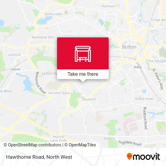 Hawthorne Road map