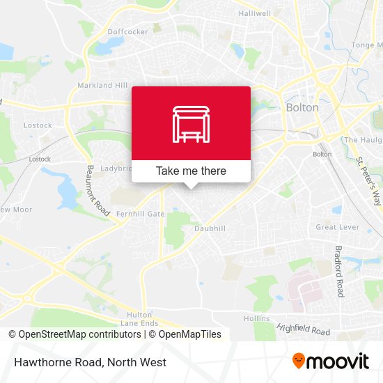 Hawthorne Road map