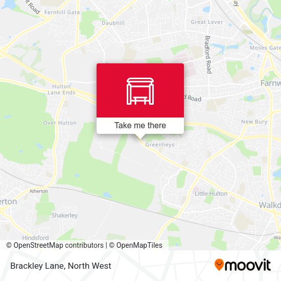 Brackley Lane map