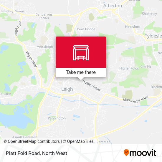 Platt Fold Road map