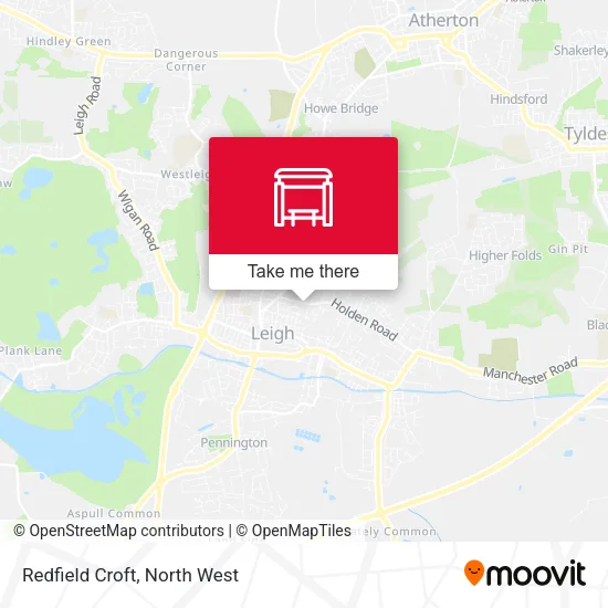 Redfield Croft map