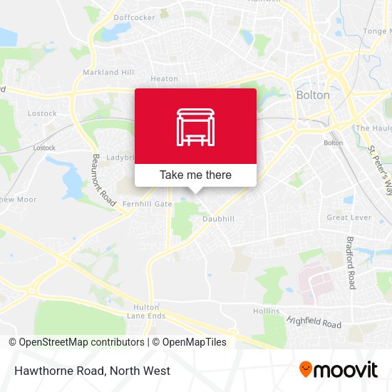 Hawthorne Road map