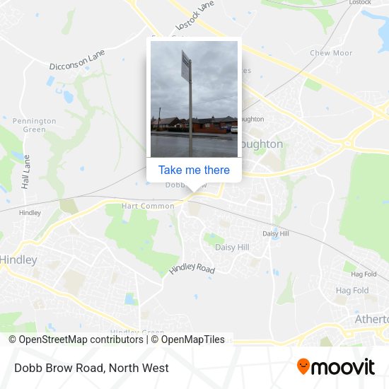 Dobb Brow Road map