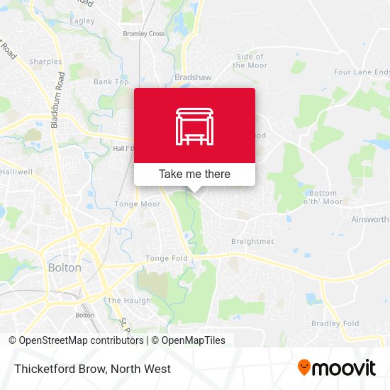 Thicketford Brow map