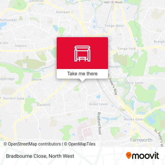 Bradbourne Close map