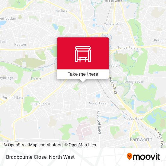 Bradbourne Close map