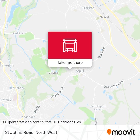 St John's Road map