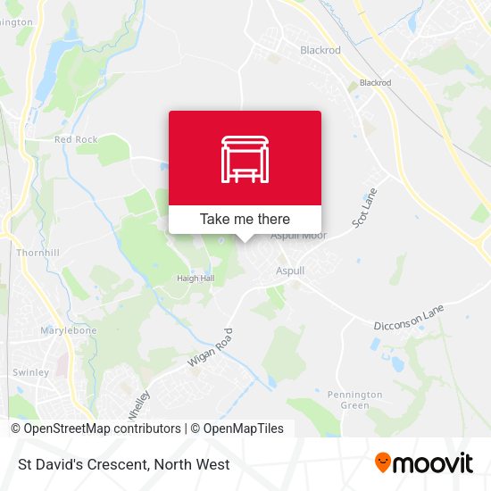 St David's Crescent map