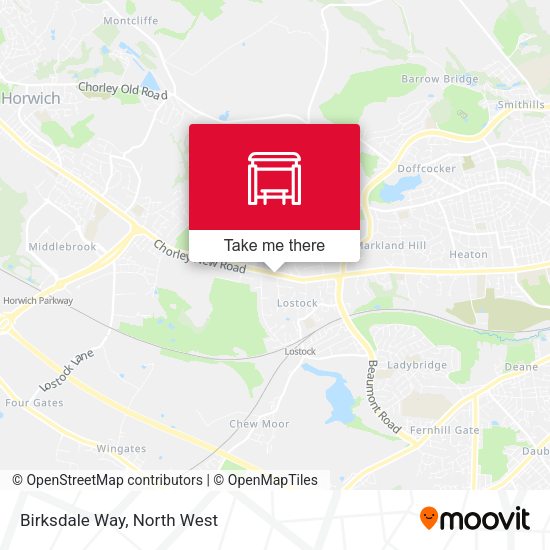 Birksdale Way map