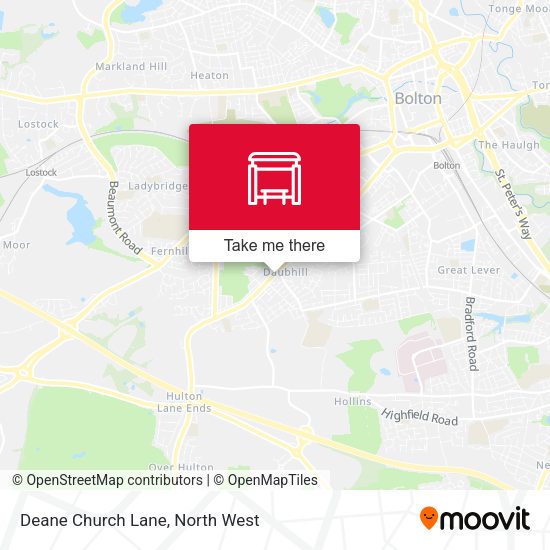 Deane Church Lane map