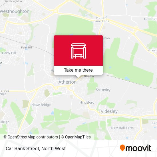 Car Bank Street map