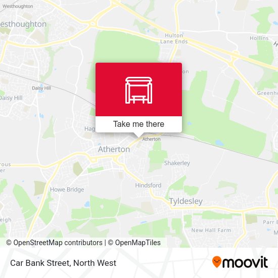 Car Bank Street map