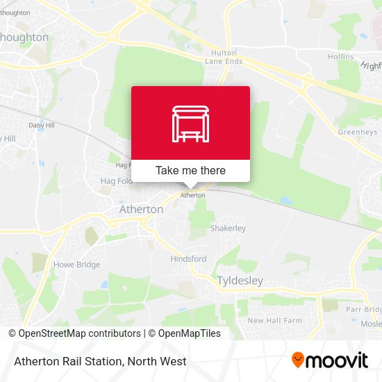 Atherton Rail Station map