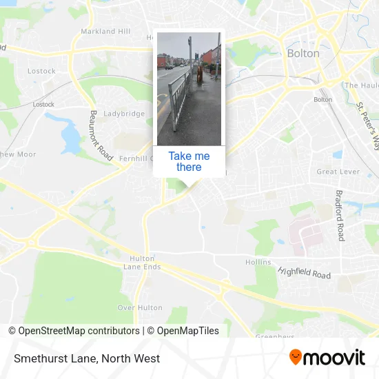 Smethurst Lane map