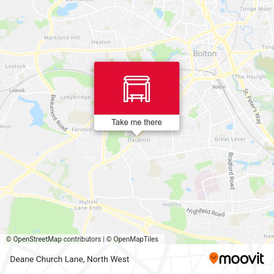 Deane Church Lane map