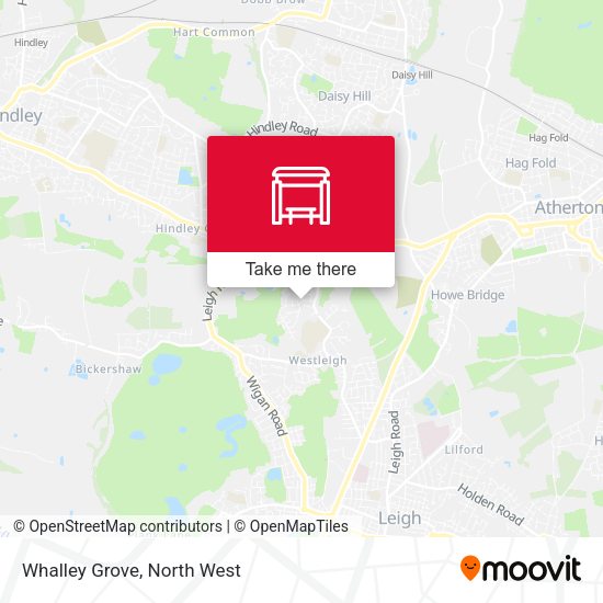 Whalley Grove map