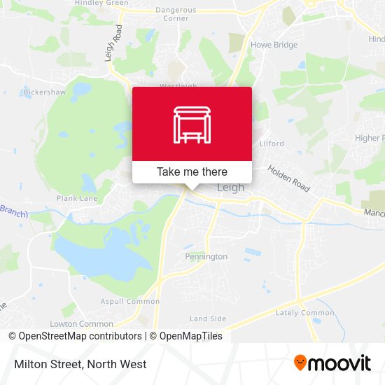 Milton Street map