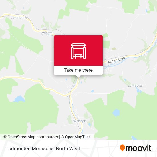 Todmorden Morrisons map