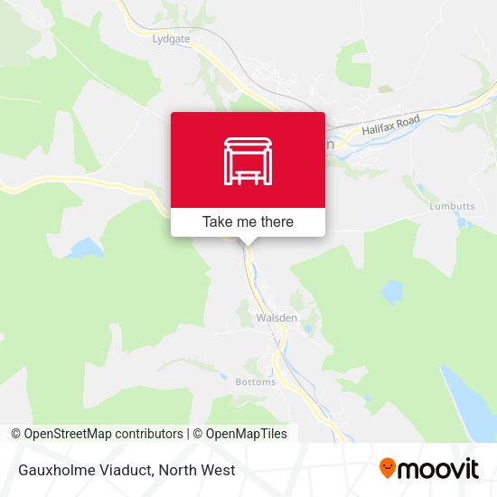 Gauxholme Viaduct map