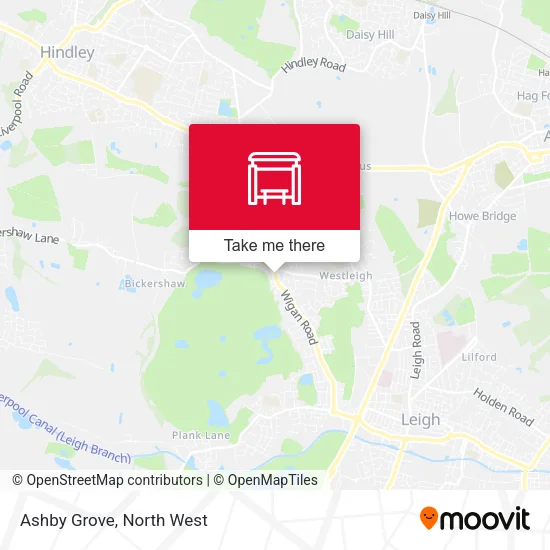 Ashby Grove map