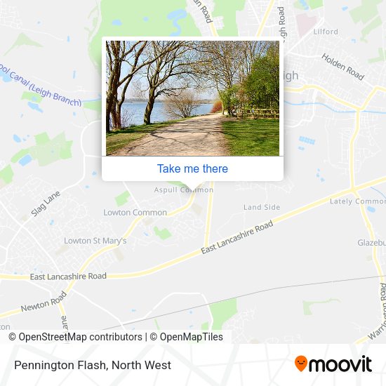 Pennington Flash map