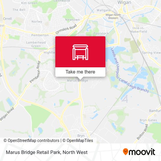 Marus Bridge Retail Park map