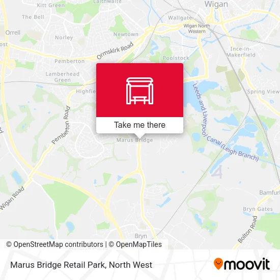 Marus Bridge Retail Park map