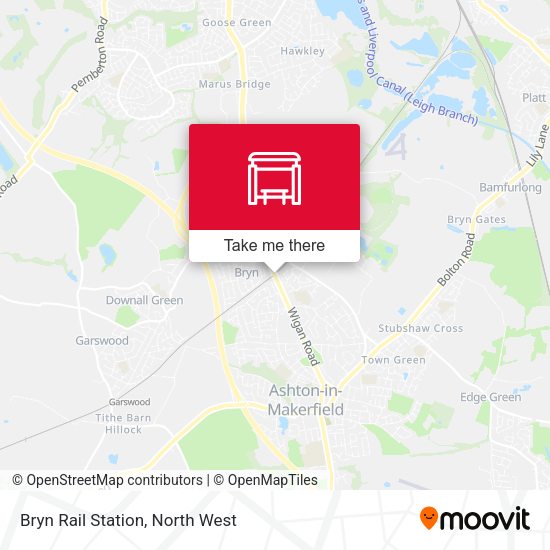 Bryn Rail Station map