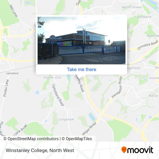 Winstanley College map