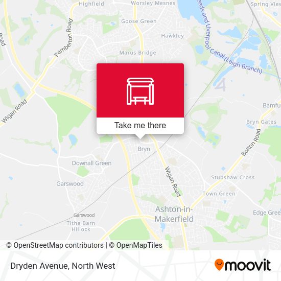 Dryden Avenue map