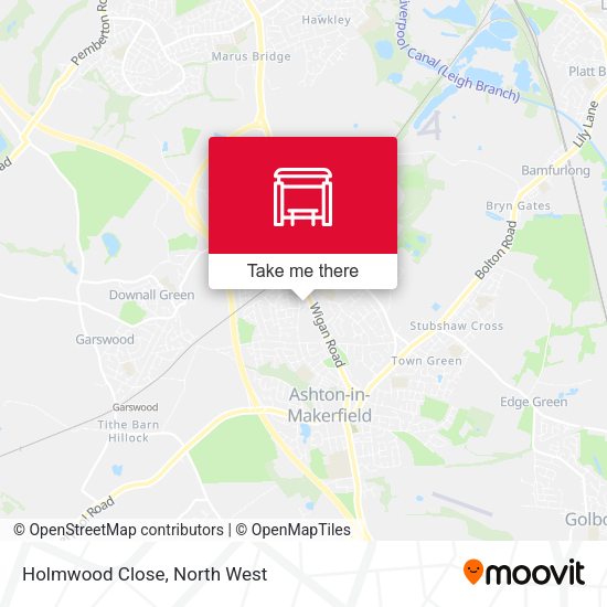 Holmwood Close map
