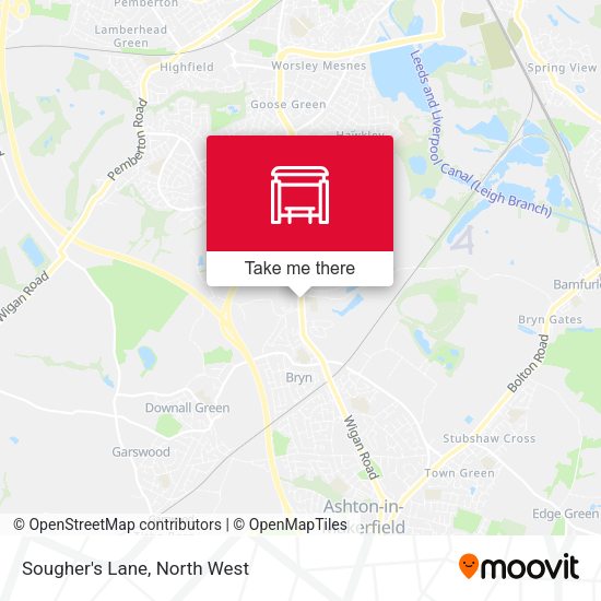 Sougher's Lane map