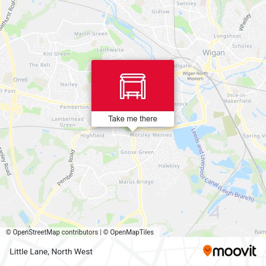 Little Lane map
