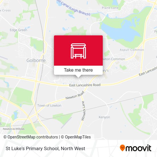 St Luke's Primary School map