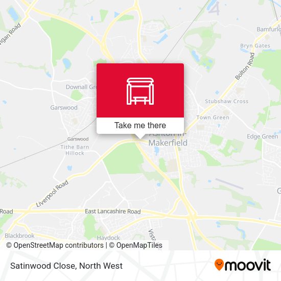 Satinwood Close map