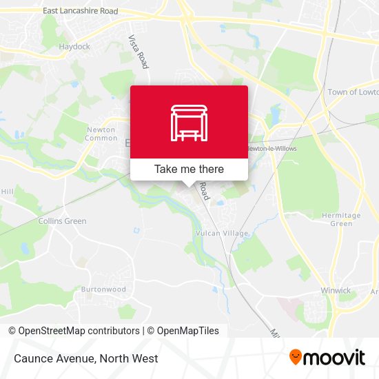Caunce Avenue map